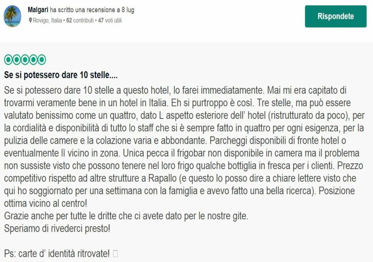 Hotel Il Gatto Rapallo Kültér fotó